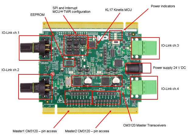 5.5 Board description All the components that support the IO-Link functionality are placed on the top layer.