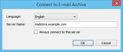Accessing the Archive with the MailStore Client software 63 3.