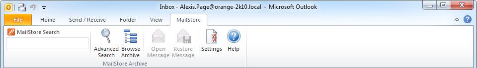 Accessing the Archive with the Microsoft Outlook integration 77 3.