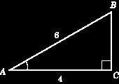 To find the sine of, you need to know the value of the side opposite and the value of the hypotenuse. The figure gives the value of the hypotenuse, but not of the opposite side.