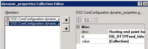 These must match the server name and login settings you defined in Configure SQL Server (on page 9). 12. Click the OK button. You are returned to the dynamic_properties Collection Editor. 13.