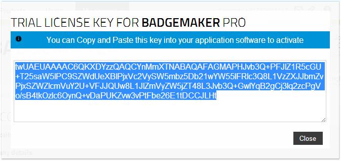 D. Receive a Free BadgeMaker PRO Trial License Key after registration.