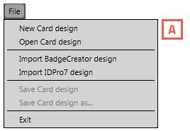 The OK button is not accessible until a unique name is given. B. The size of the card can be chosen from a drop down. C. Define a custom size for your layout. D. Check this box if the design is single sided.