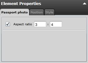 are used to place a placeholder for the passport photo on the layout.