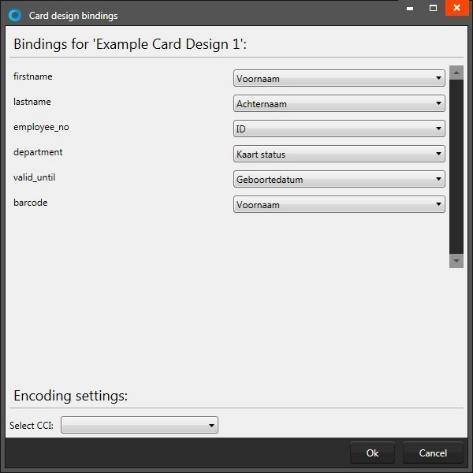6. Select a design and then click on the Edit button if you want to edit the bindings for the dynamic data of the card design. The data binding tool is a powerful option in BadgeMaker Identity.
