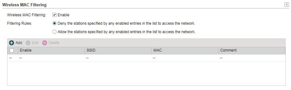 Configure Wireless MAC Filtering 5 Configure Wireless MAC Filtering Wireless MAC Filtering function uses MAC addresses to determine whether one host can access the wireless network or not.