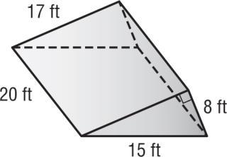 16 Surface Area of Triangular Prisms Words The surface area of the triangular prism is