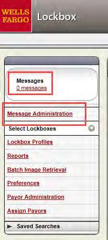 Messages You can view messages the company administrator sends.