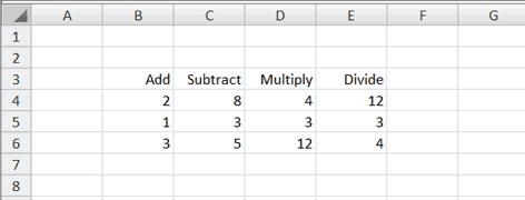 Your worksheet should look like the one shown here. Create Borders You can use borders to make entries in your Excel worksheet stand out.