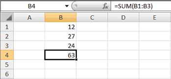 EXERCISE 1 Functions The SUM function adds argument values. 1. Open Microsoft Excel. 2.
