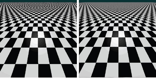 Texture Filtering Aliasing is a