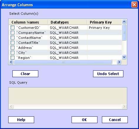 3.1.6 Apply Column Sequence: User Guide Here you can alter the order in which your database field on your BlackBerry.