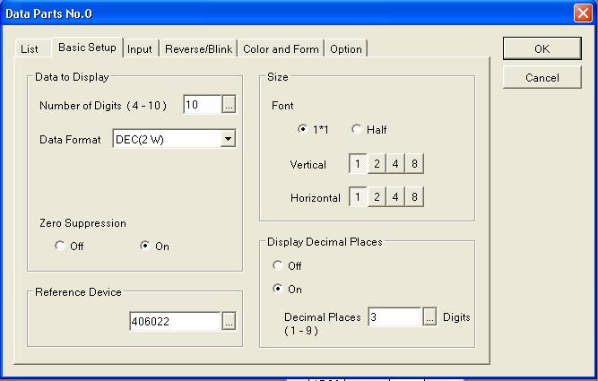 Writing Data to the Tritex 1. Writing values to the Tritex drive starts with the same steps outlined above for displaying data.