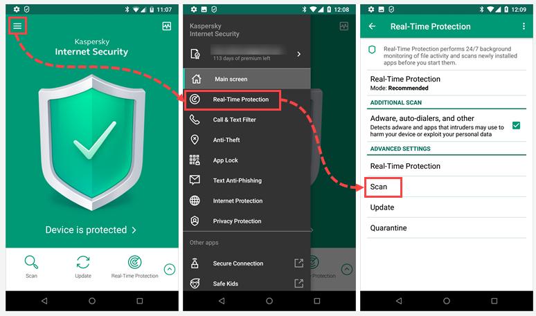 How to set a scan schedule You can only set a scan schedule in the premium version of the app.