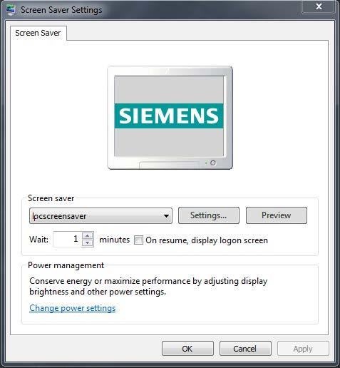 Software description 3.4 Screen saver - IPCScreenSaver 6. Open the "Screen Saver Settings". The screen saver "Ipcscreensaver" is activated.