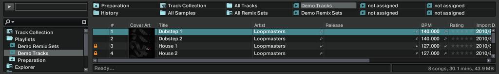 Hardware Control Reference Native TRAKTOR Mode Vs. MIDI Mode By turning the BROWSE encoder, you scroll the Playlist that is currently selected.