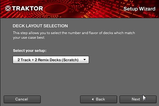 Customizing TRAKTOR KONTROL S2 The Setup Wizard Or Select Start Setup Wizard in the Help menu of the Application Menu Bar (to see this bar, Fullscreen mode must be deactivated).