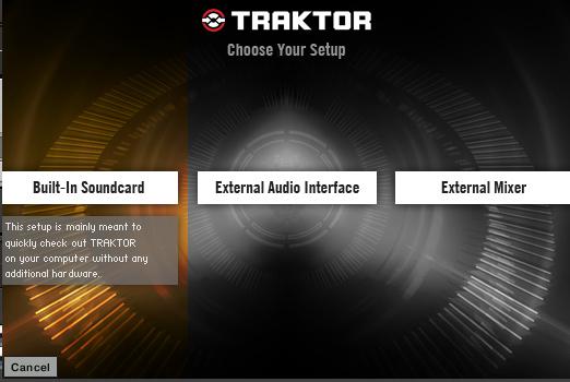 TRAKTOR PRO with Built-In Sound Card This setup allows you to use TRAKTOR PRO on your computer without any additional hardware.
