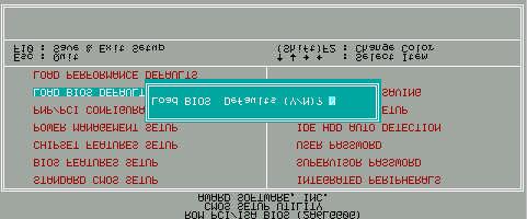 BIOS Configuration 4.10. LOAD BIOS DEFAULTS Load BIOS Defaults Figure 4.