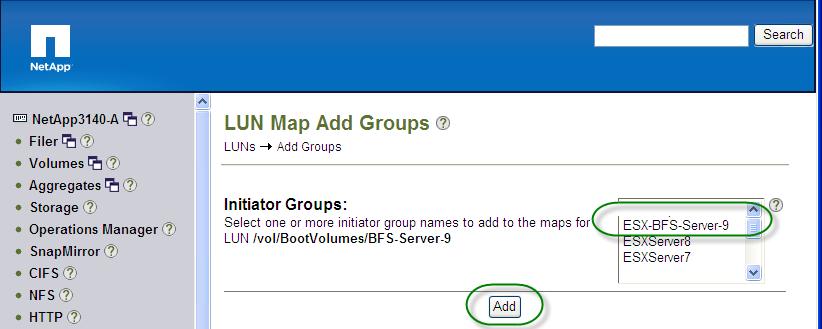 9. Now assign a LUN ID to the initiator group 10.