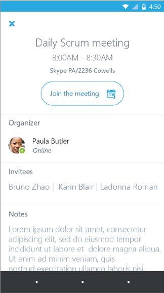 Page 3 2. On the Meetings information screen, tap Join meeting.