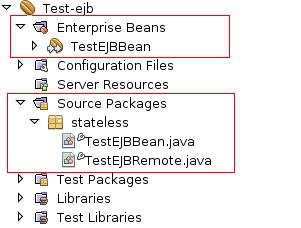 Our Stateless Session Bean was created into the stateless package, but now we have to implement it.