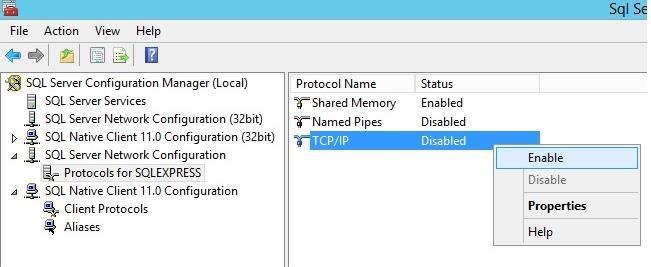 If the command does not show any result which means SQL Server is not using any static TCP port and should be configured to use one; as shown in above screenshot. 6.