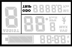 The riding time is indicated by hours and minutes. The total time is indicated by minutes. 10 seconds to run before turning back to the clock interface. Range Interface 6.