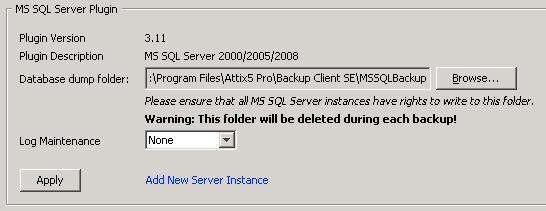 MS SQL Server The Attix5 MS SQL plug-in provides SQL Server 2012/2008 (including R2)/2005/2000 protection down to the individual table or file group.