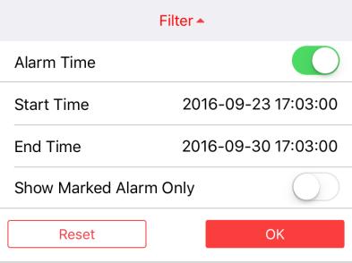 You can check the detailed alarm information, including alarm type, alarm source and alarm time.