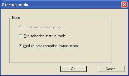 Selecting mode/module data reception launch mode Read the parameter setting of the connected module-type temperature controllers as follows.