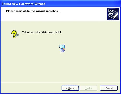 will automatically detect a new hardware in the system and pop out a "New Hardware Found" message.