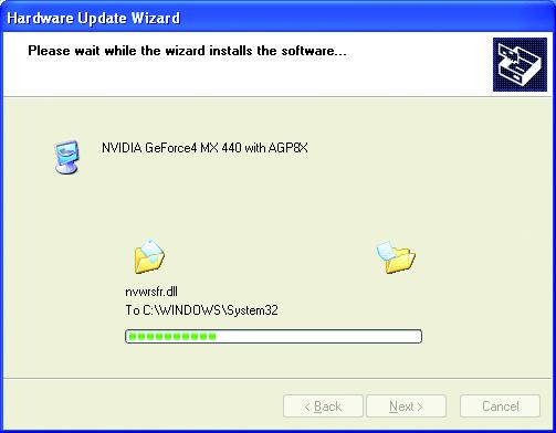 Step 1: Found new hardware wizard: Video controller (VGA Compatible) Click the Next button to install