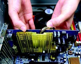 To avoid system instability, do not touch the graphics card when it is running. 5.