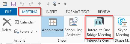 Figure 5 - Outlook 2013 Meeting Invite Toolbar Figure 6 - Outlook 2013 Appointment Invite Toolbar 3) If there is