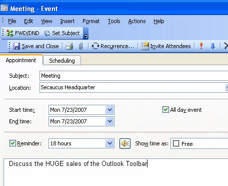 Schedule Call Forward from Calendar While setting appointments, the phone can be automatically call