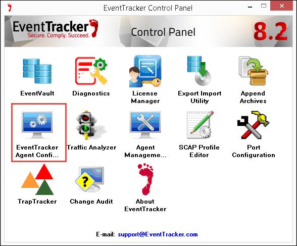 Process to be followed after applying the Update Open the EventTracker Control Panel.