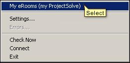 2. Login to ProjectSolve 2 by selecting My erooms (my