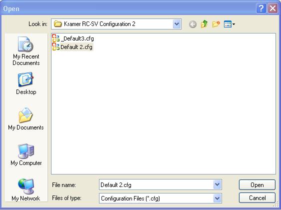 Writing a Configuration RC-6x (standalone) to write the configuration directly to the RC-6x SV-551 (in a SummitView kit setup) to write the configuration to the SV-551 2.
