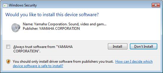 In this case reinstall the Yamaha USB-MIDI Driver after uninstalling any unnecessary USB-MIDI drivers (page 28).