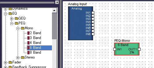 Drag and drop 3-3 To connect components, click the required input or output port and