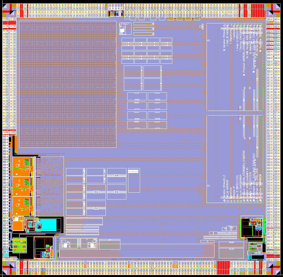 SPEAr PLUS 90nm technology OSCI 32KHz Main highlights: 600 Kgates progr logic array 2 ARM926EJS @333MHz Dithered Pll 1 USB2.0 device 2 USB2.0 host DDR1+DDR2 COMBO PHY CMOS SRC 3.