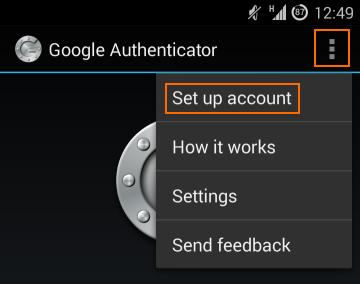 5. You can set up an account two different ways: Tap on Scan a barcode if the mobile device has a camera.