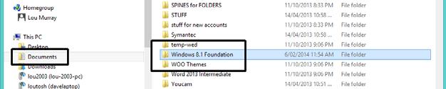 window you will see the Windows 8.1 Foundation folder.
