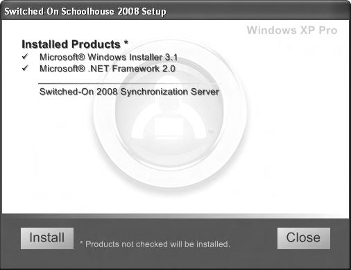 Synchronization Server Setup INSTALLING INTERNET INFORMATION SERVER (IIS) Before you can install the Switched-On Schoolhouse 2008 School Edition Synchronization Server, you must first install