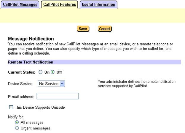 Using My CallPilot 42 Avaya CallPilot Desktop Messaging User