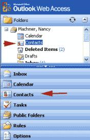 MCSD OWA Tutorial Email Page 6 of 9 open personal contact list Double-click on the Distribution list name