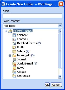 organize messages into folders?