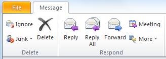 calendar items Replying to or Forwarding an Email In