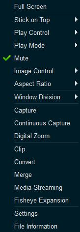 You can control the video playing by clicking the provided icons. For details, refer to Table 3.2 Playing Control. Or you can right-click on the playing window to access the play control menu.